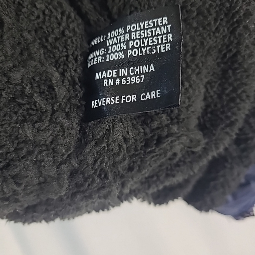 NEW Spire by Galaxy Men's Navy Sherpa Lined  Hooded Puffer Jacket Sz S MSRP $98